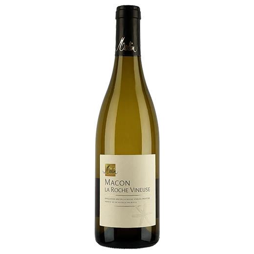 A bottle of 2021 Olivier Merlin Mâcon La Roche Vineuse Vieilles Vignes 750ml White Wine