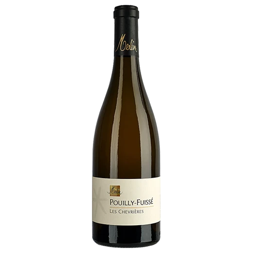 A bottle of 2021 Olivier Merlin Pouilly Fuissé Les Chevrières 750ml White Wine