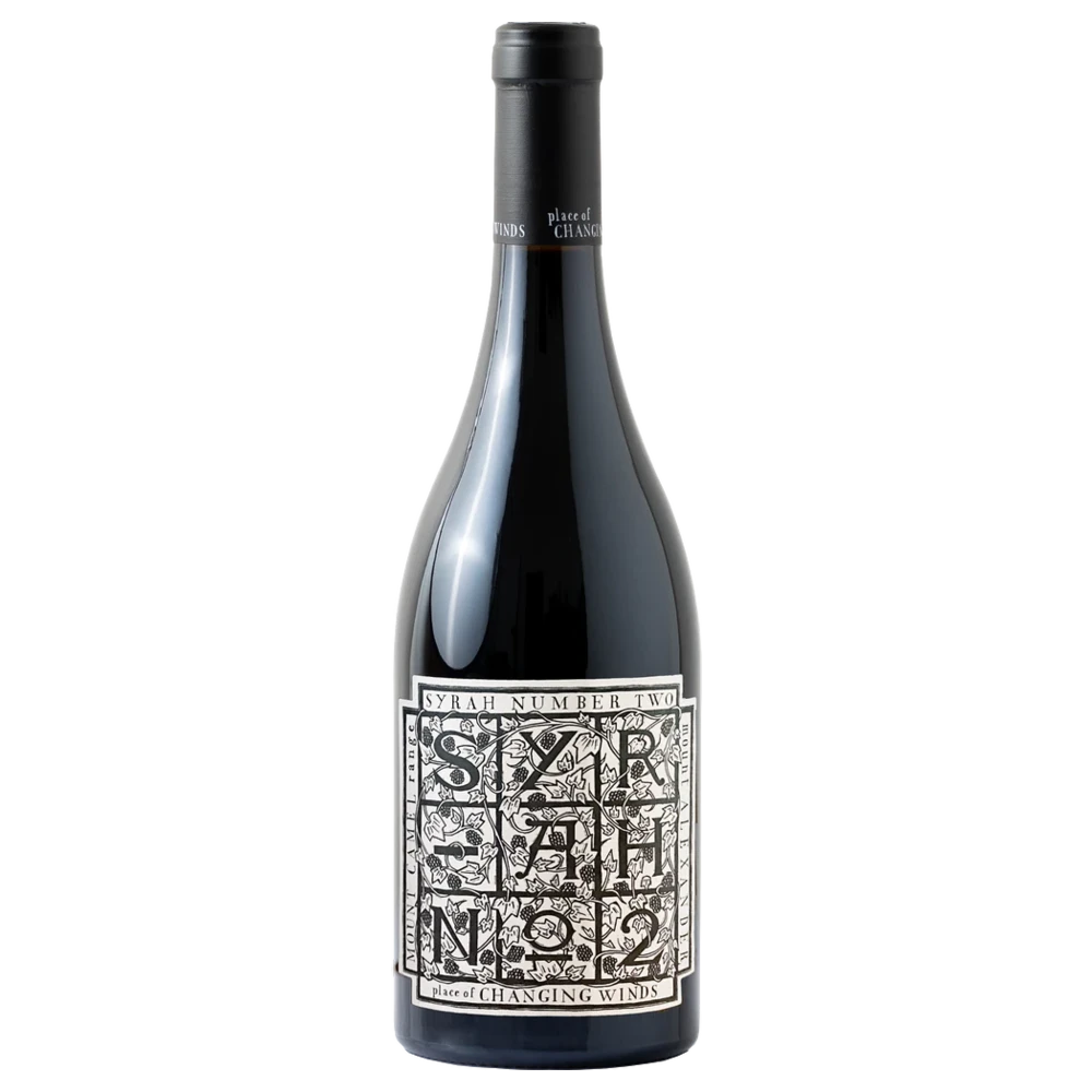 A bottle of 2021 Place Of Changing Winds Syrah No.2 750ml Red Wine
