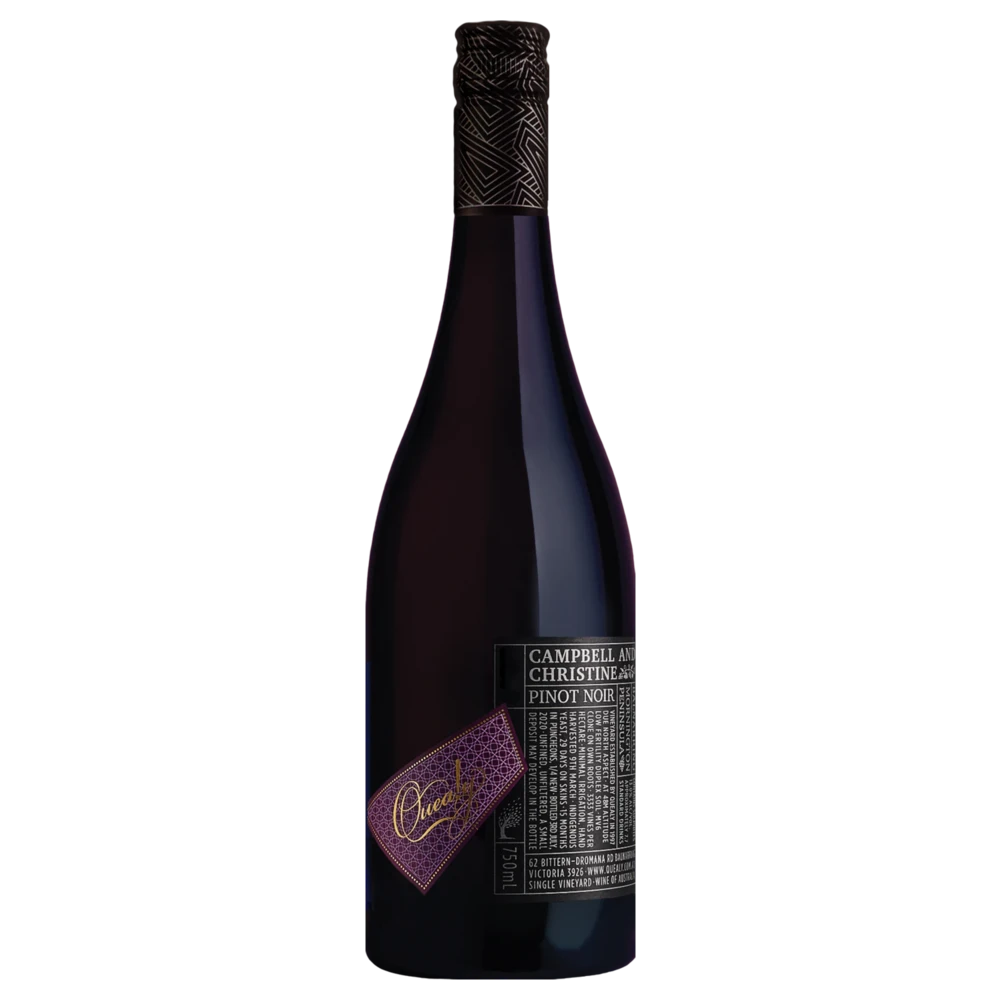 A bottle of 2021 Quealy Campbell & Christine Pinot Noir 750ml Red Wine