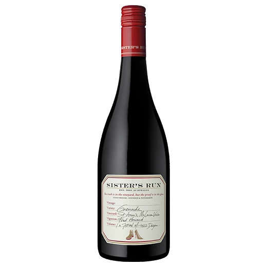 A bottle of 2021 Sister's Run St Ann's McLaren Vale Grenache 750ml Red Wine