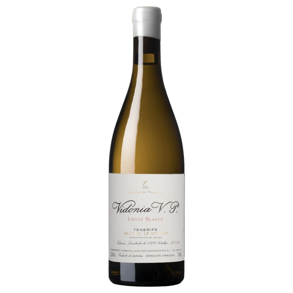 A bottle of 2022 Suertes del Marqués Tenerife Valle de la Orotava Vidonia V.P. 750ml White Wine