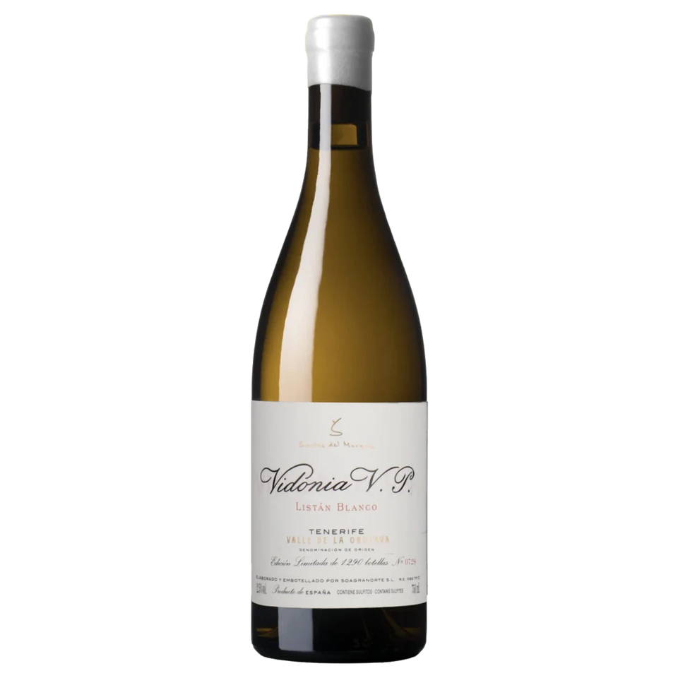 A bottle of 2022 Suertes del Marqués Tenerife Valle de la Orotava Vidonia V.P. 750ml White Wine