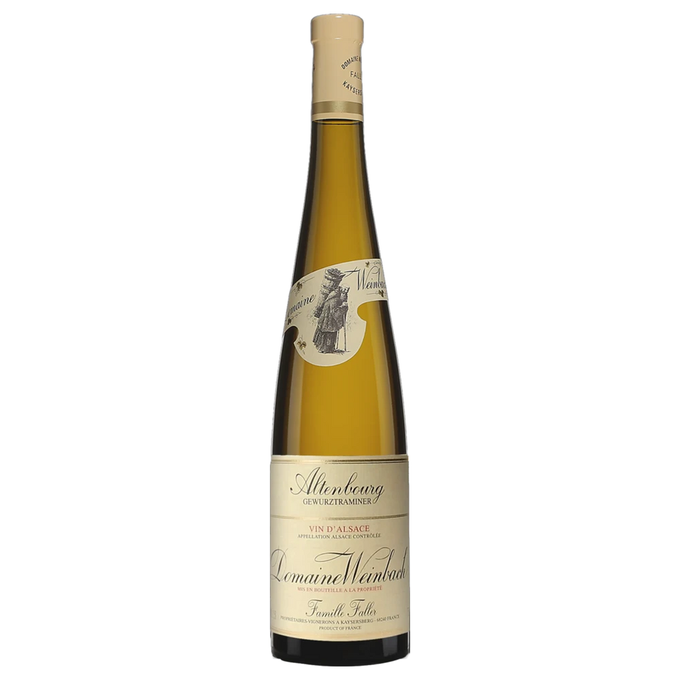 A bottle of 2021 Weinbach Alsace Altenbourg Gewürztraminer 750ml White Wine