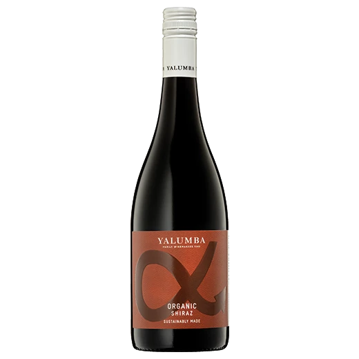 A bottle of 2021 Yalumba GEN Organic Shiraz 750ml Red Wine