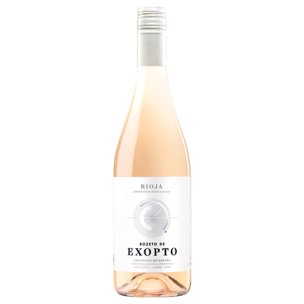 A bottle of 2023 Bodegas Exopto Bozeto de Exopto Rosado 750ml Rose Wine