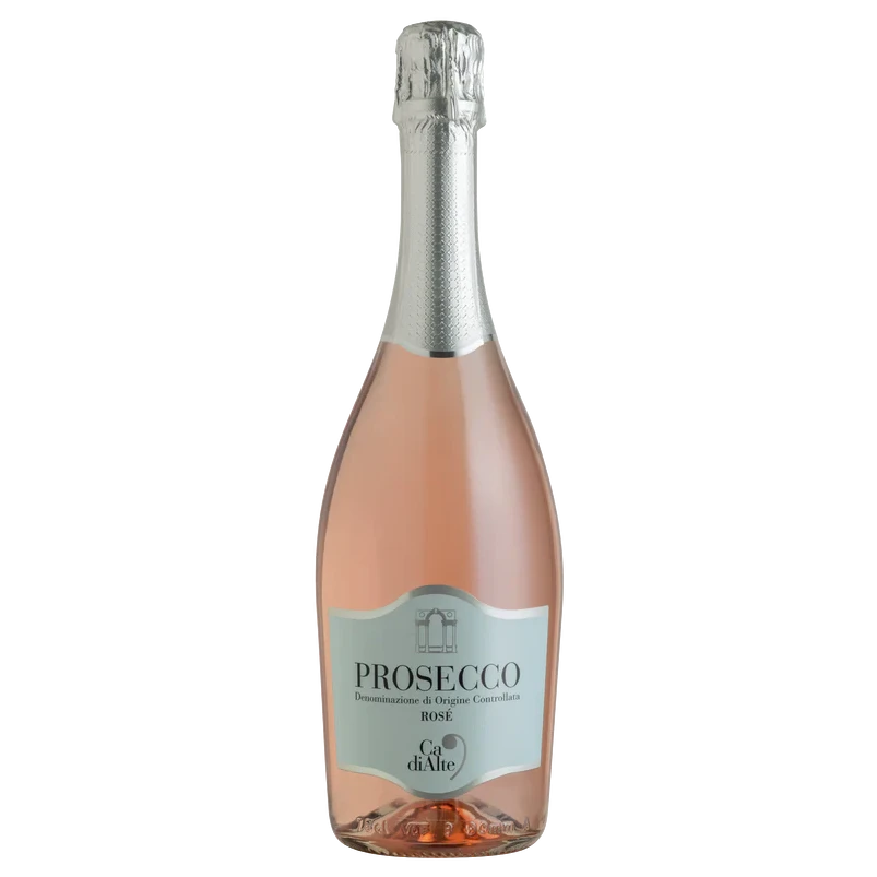 A bottle of 2022 Ca'di Alte Prosecco DOC Rose 750ml Sparkling Wine