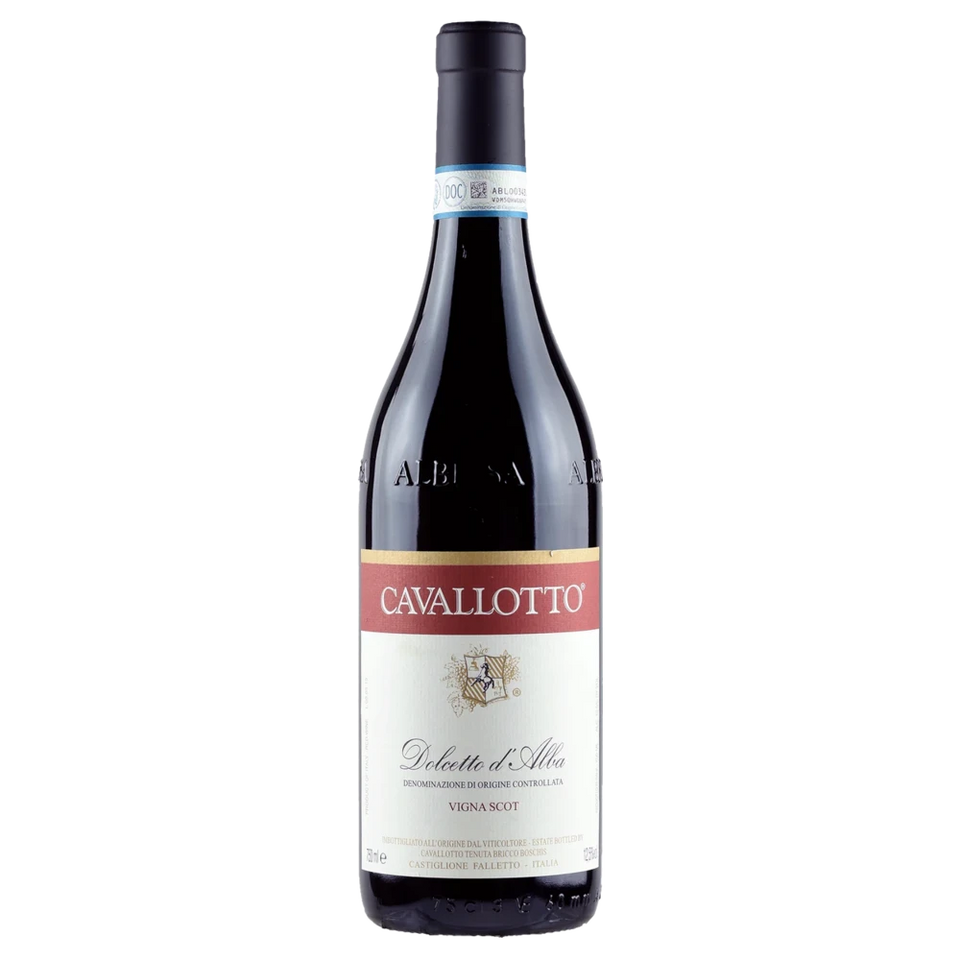 A bottle of 2022 Cavallotto Dolcetto d'Alba Vigna Scot 750ml Red Wine