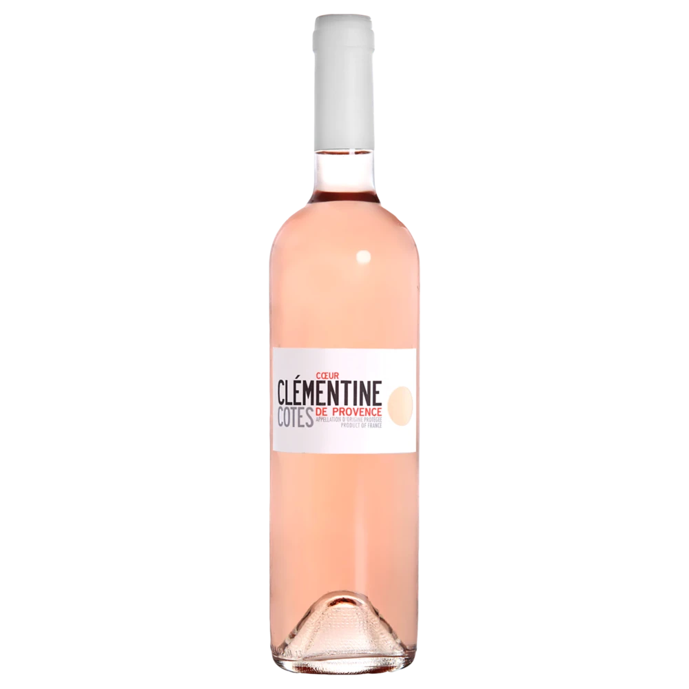 A bottle of 2024 Coeur Clémentine Côtes de Provence Rosé 750ml White Wine