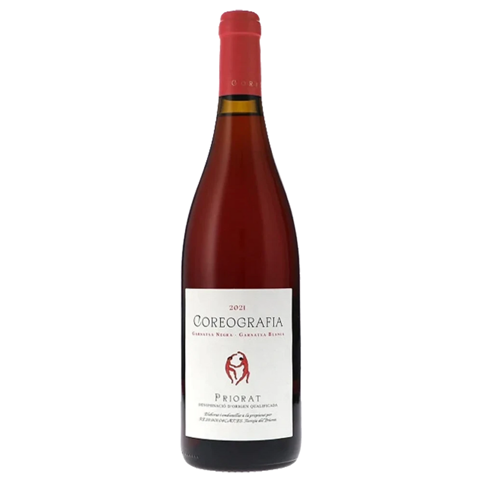 A bottle of 2022 Coreografia Priorat Negre 750ml Red Wine
