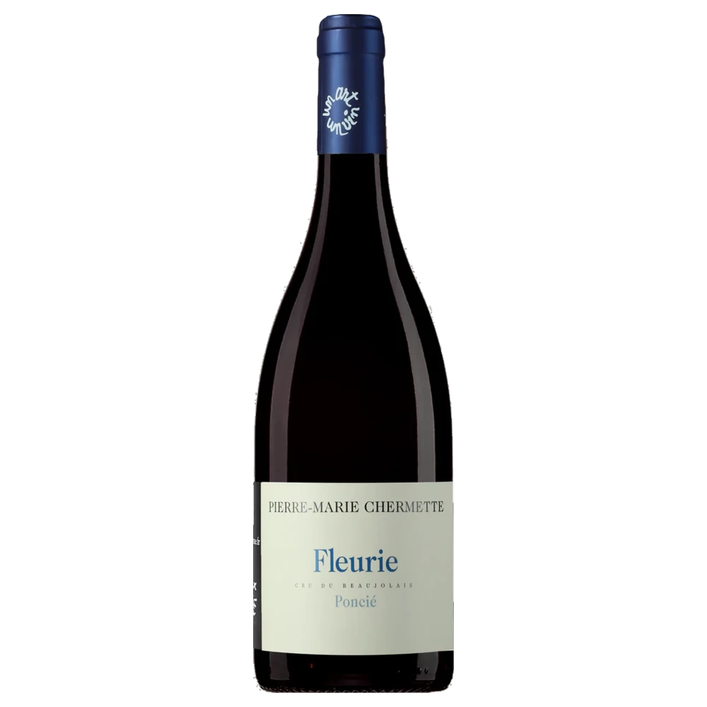 A bottle of 2023 Domaine Chermette Fleurie Poncié 750ml Red Wine