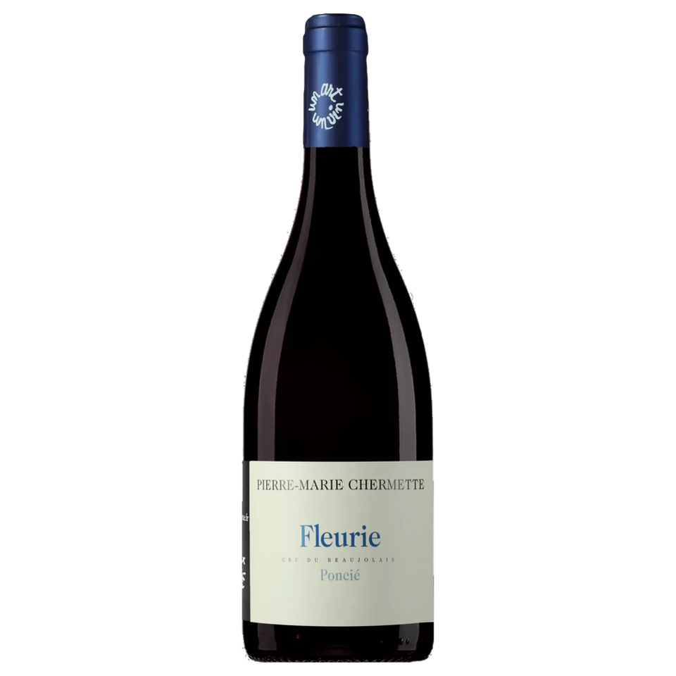 A bottle of 2023 Domaine Chermette Fleurie Poncié 750ml Red Wine