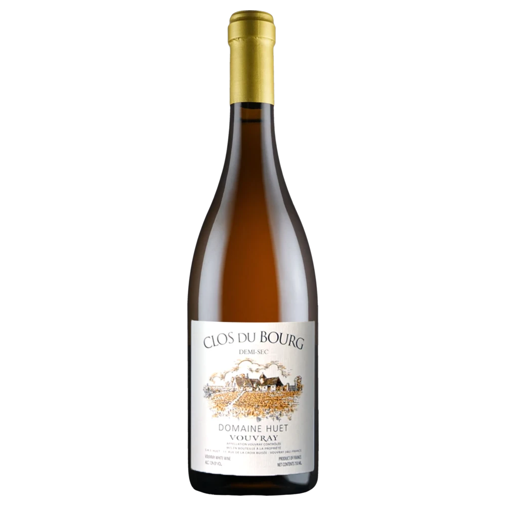 A bottle of 2022 Domaine Huet Vouvray Clos du Bourg Demi Sec 750ml White Wine