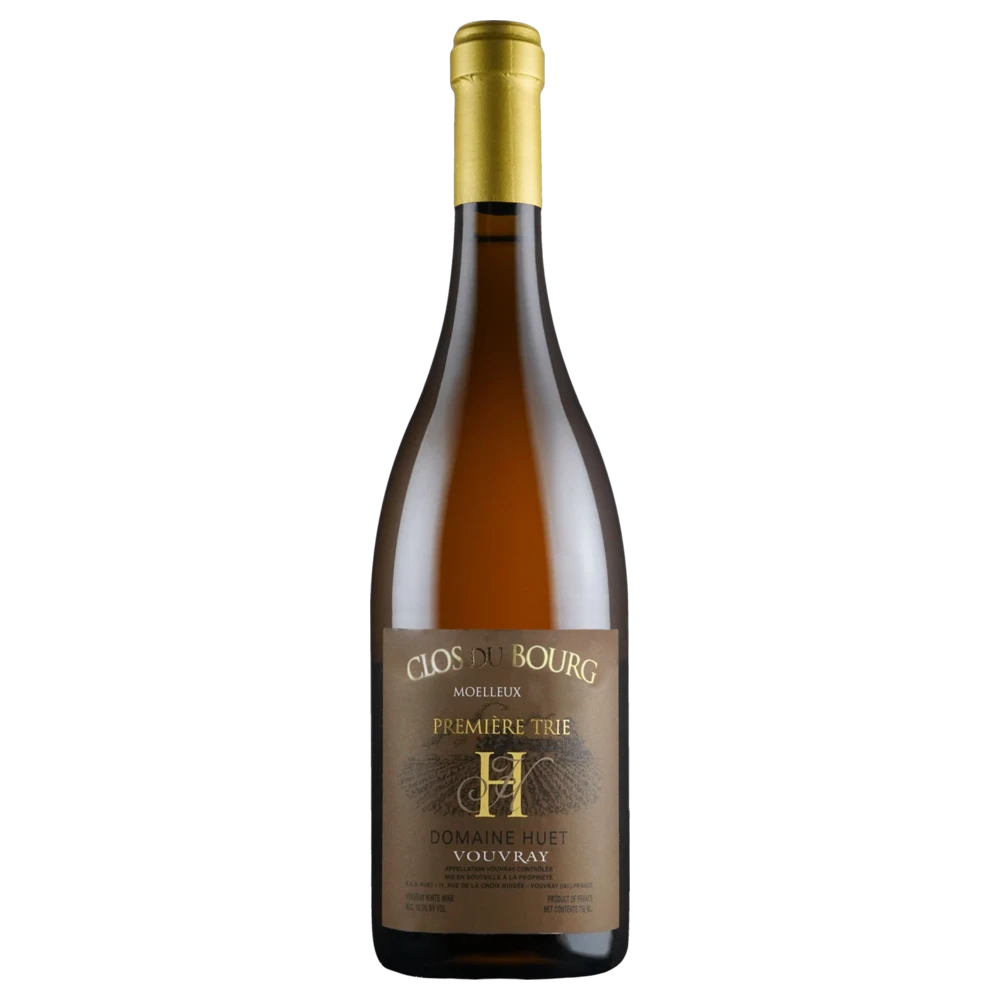 A bottle of 2022 Domaine Huet Vouvray Clos du Bourg Moelleux Première Trie 750ml White Wine