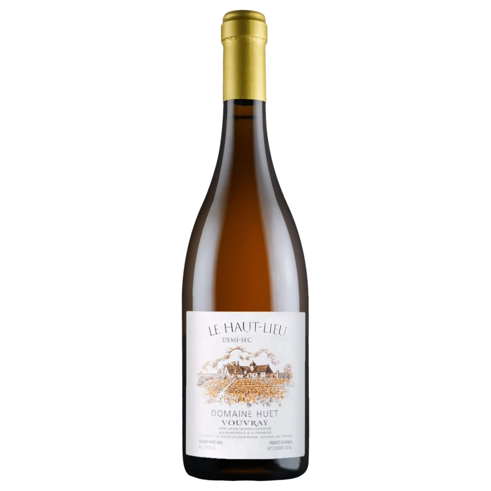 A bottle of 2022 Domaine Huet Vouvray Le Haut Lieu Demi Sec 750ml White Wine