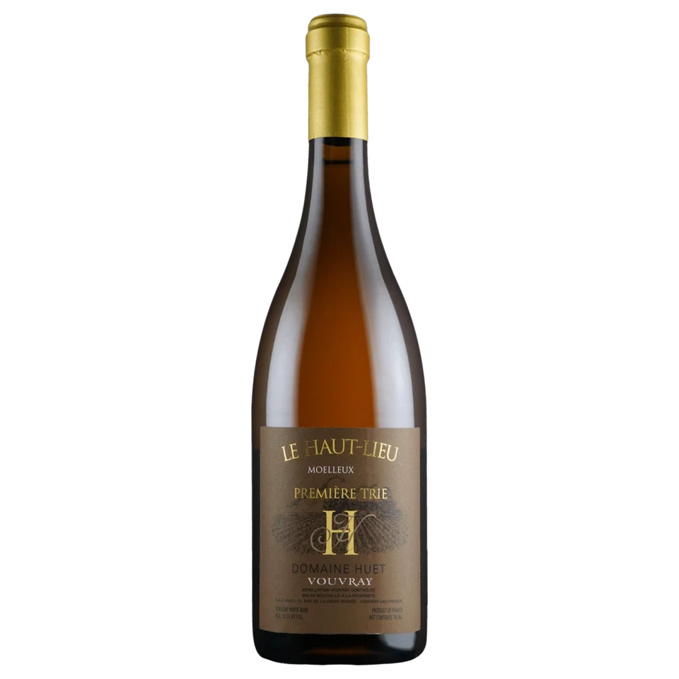 A bottle of 2022 Domaine Huet Vouvray Le Haut Lieu Moelleaux Première Trie 750ml White Wine