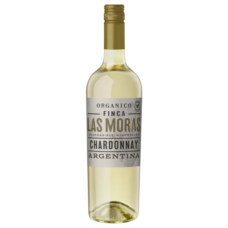A bottle of 2022 Finca Las MorasOrganico Chardonnay 750ml White Wine