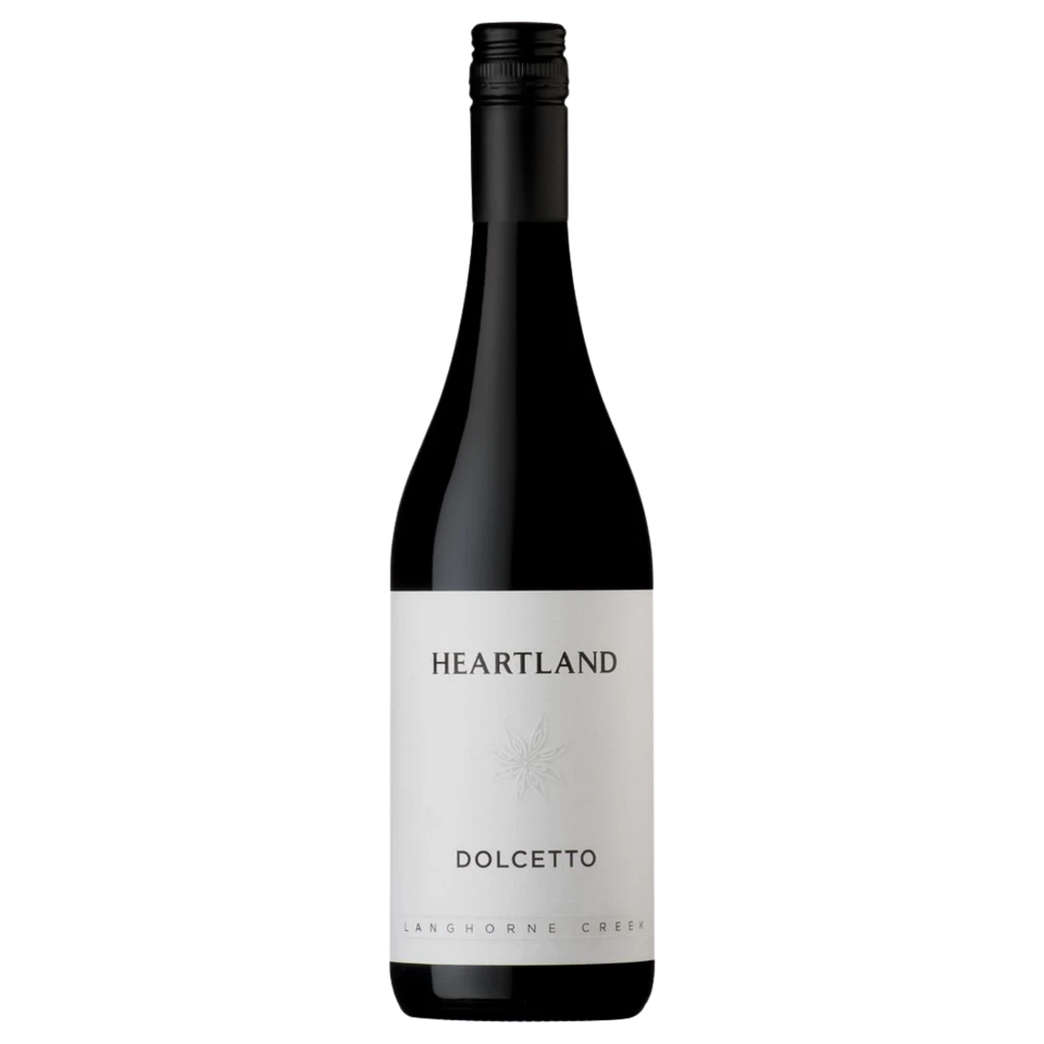 A bottle of 2022 Heartland Dolcetto Langhorne Creek 750ml Red Wine