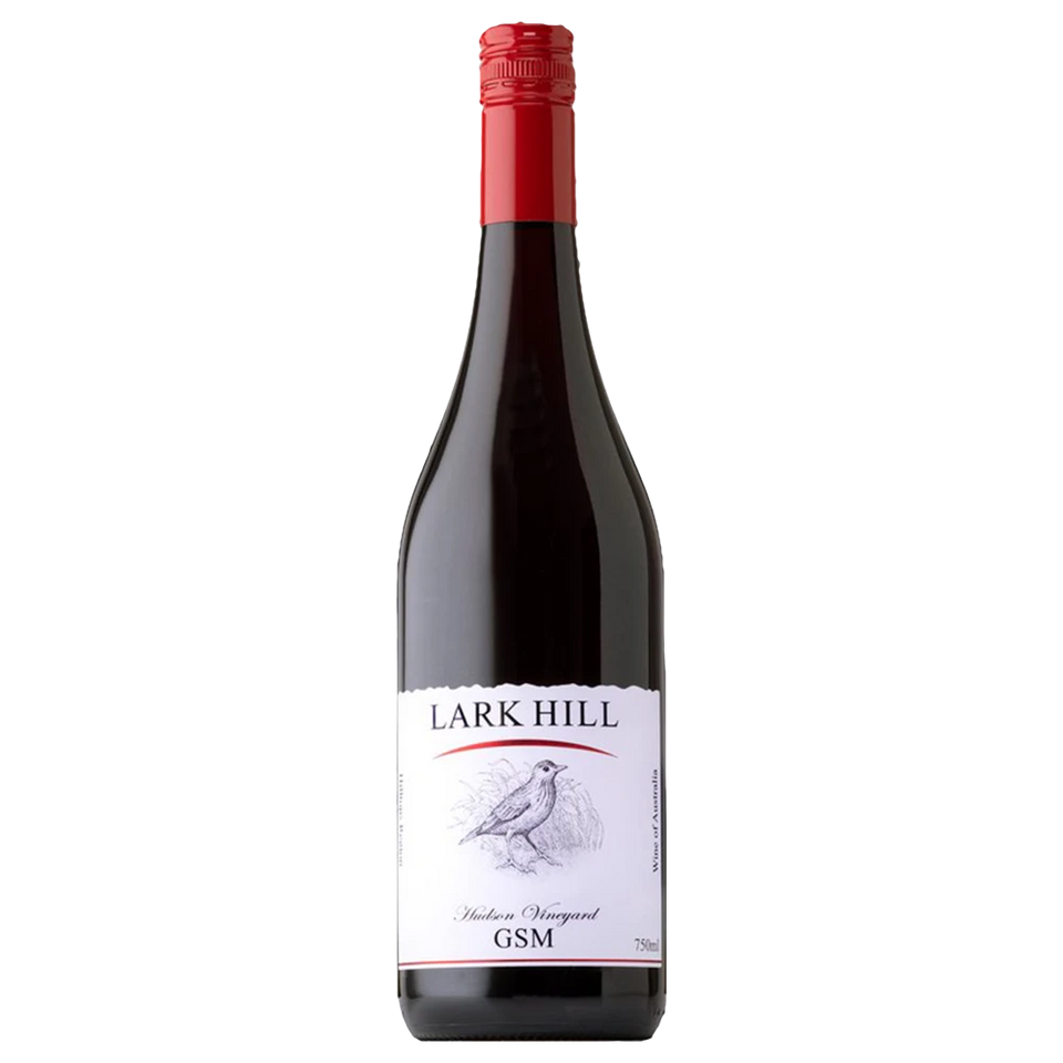 A bottle of 2022 Lark Hill Hudson Vineyard Greanche Shiraz Mataro 750ml Red Wine