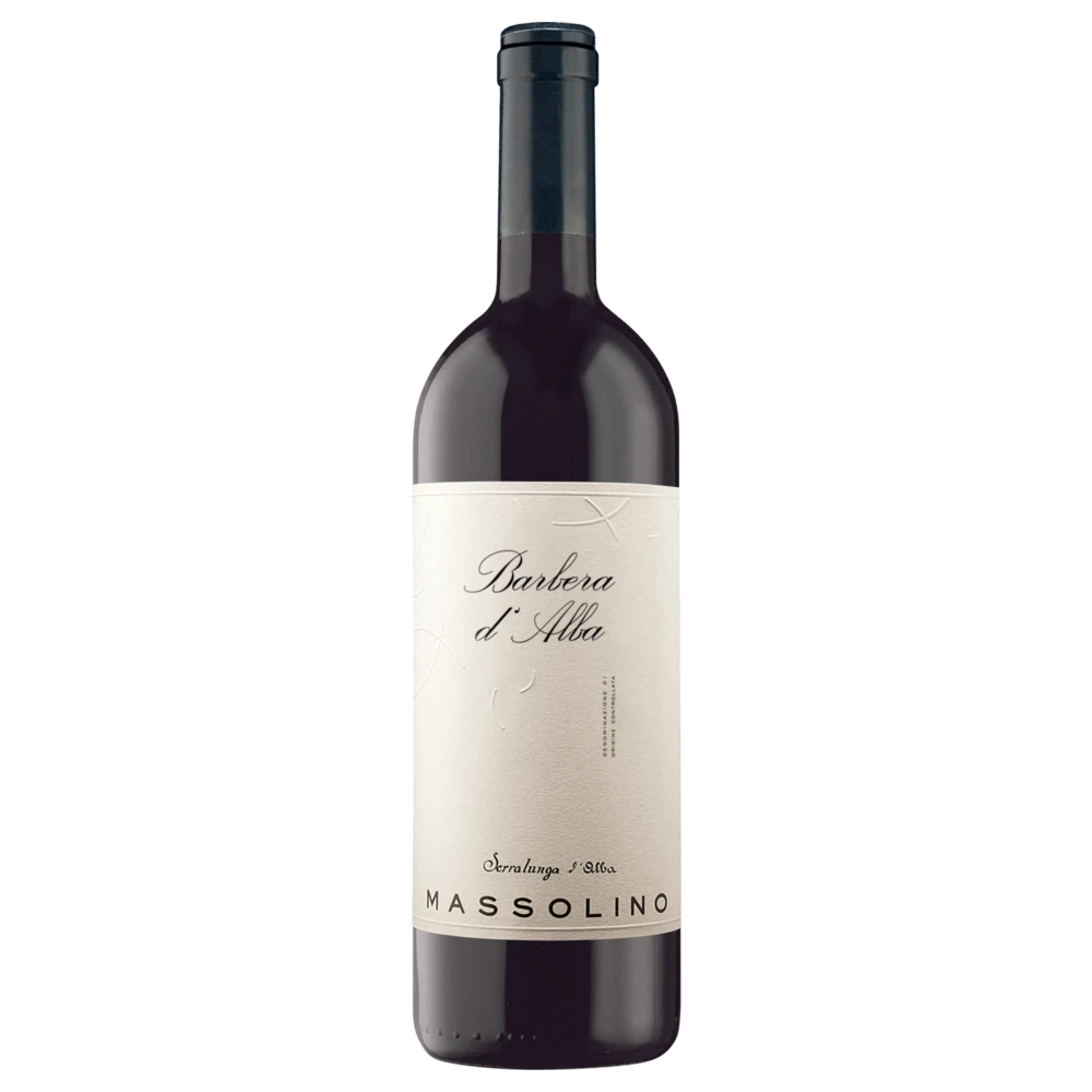 A bottle of 2024 Massolino Barbera d'Alba 750ml Red Wine
