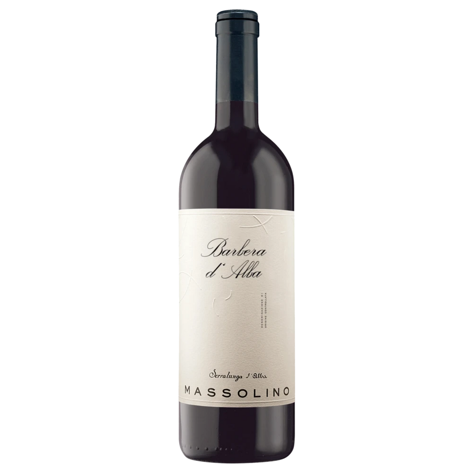 A bottle of 2024 Massolino Barbera d'Alba 750ml Red Wine