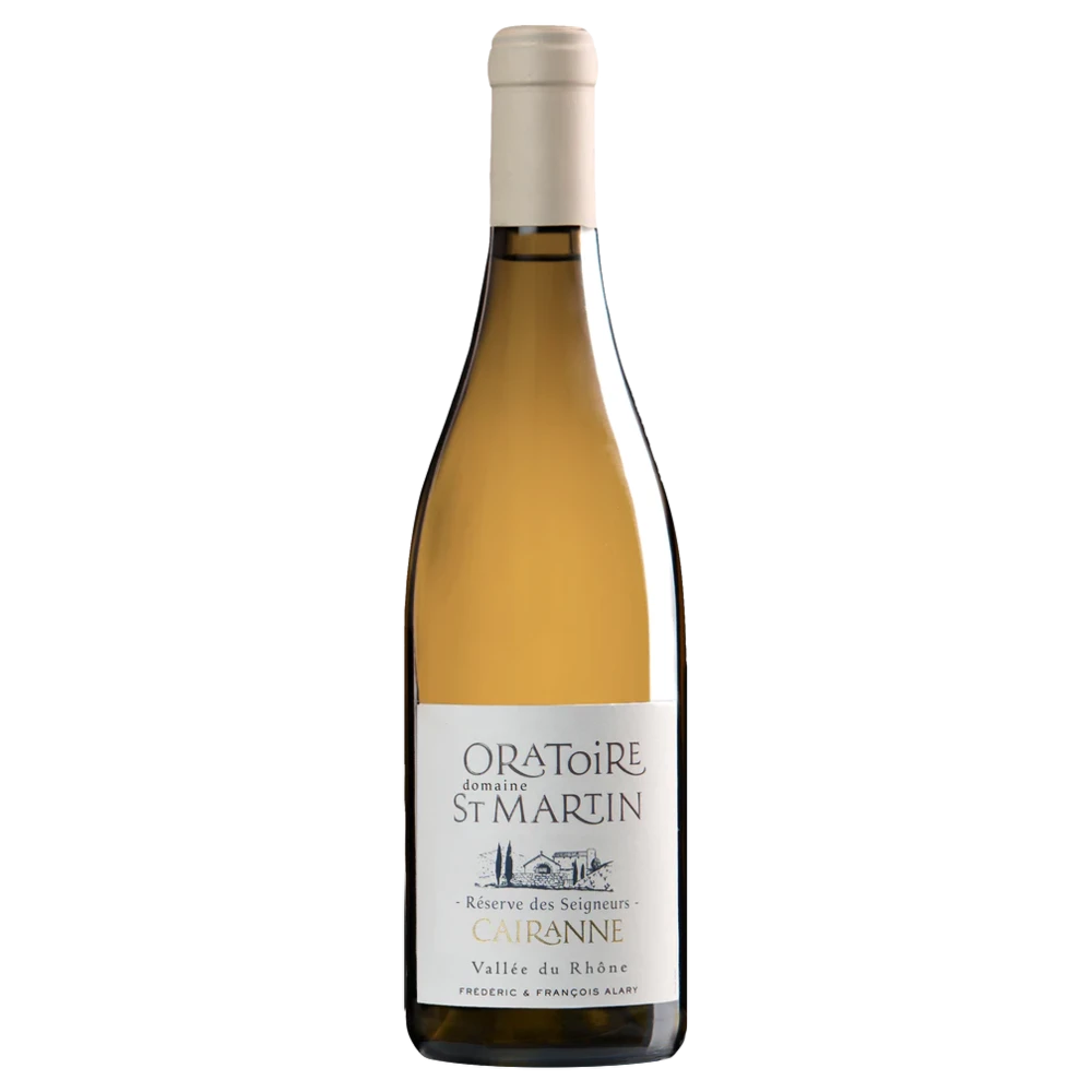 A bottle of 2022 Oratoire St Martin Cairanne Reserve des Seigneurs Blanc 750ml White Wine