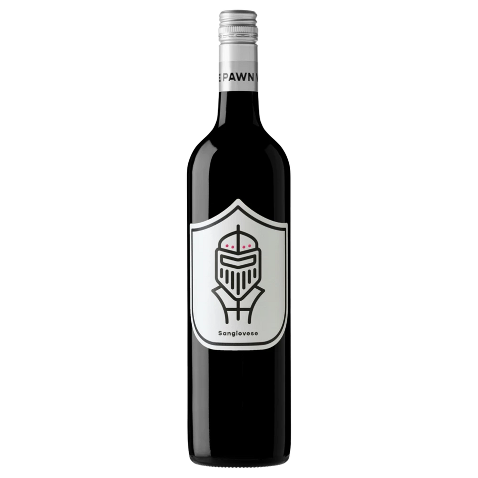 A bottle of 2022 The Pawn Sangiovese 750ml Red Wine