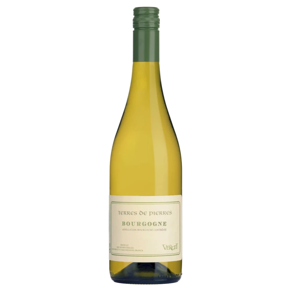 A bottle of 2022 Verget Bourgogne Terres de Pierres 750ml White Wine