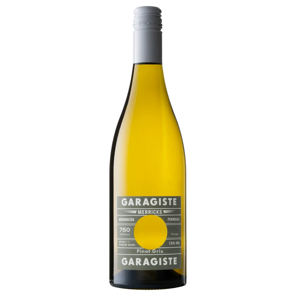 A bottle of 2024 Garagiste Merricks Pinot Gris 750ml White Wine