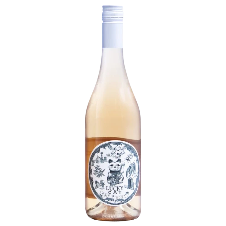 A bottle of 2023 Lucky Cat Rosé 750ml Rose Wine