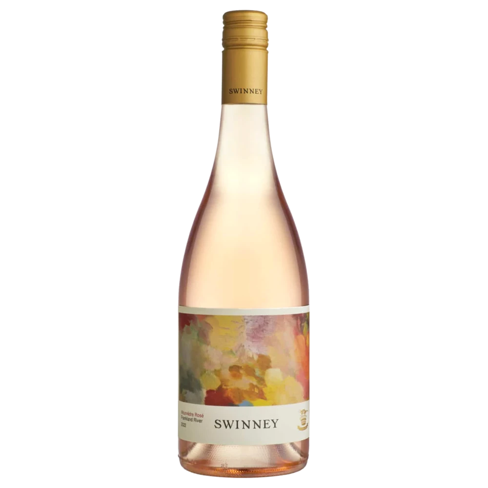A bottle of 2023 Swinney Mourvedre Rose 750ml Red Wine