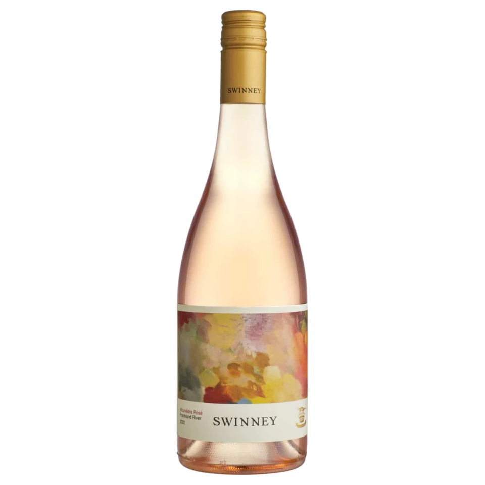 A bottle of 2023 Swinney Mourvedre Rose 750ml Red Wine