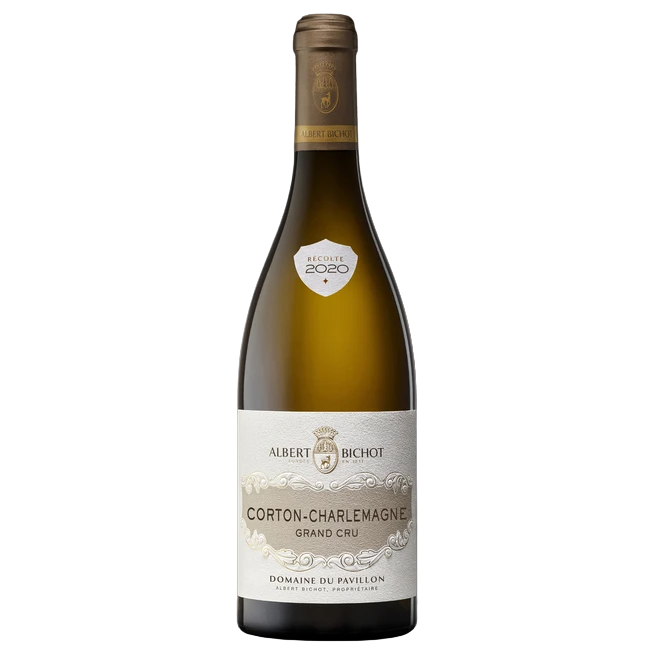 A bottle of 2020 A Bichot CortonCharlemgneGC Burgundy 750ml White Wine