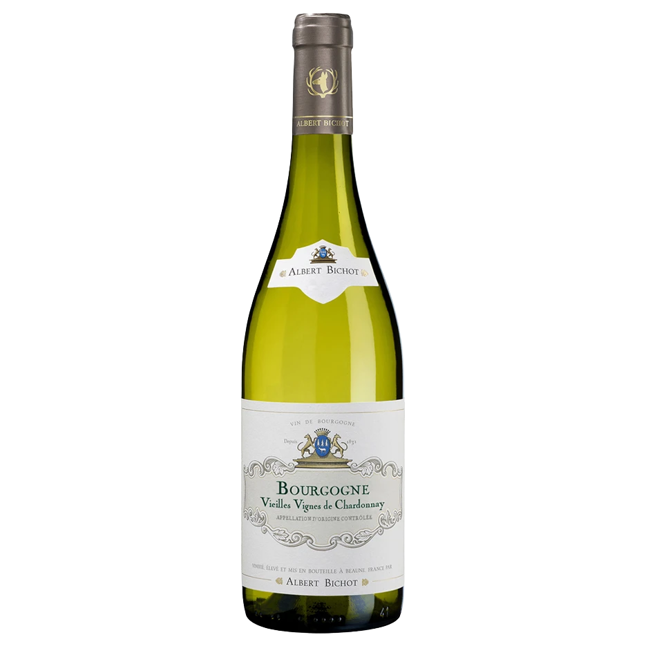 A bottle of Albert Bichot Bourgogne Vielle Vignes Chardonnay Burgundy 2020 750ml White Wine
