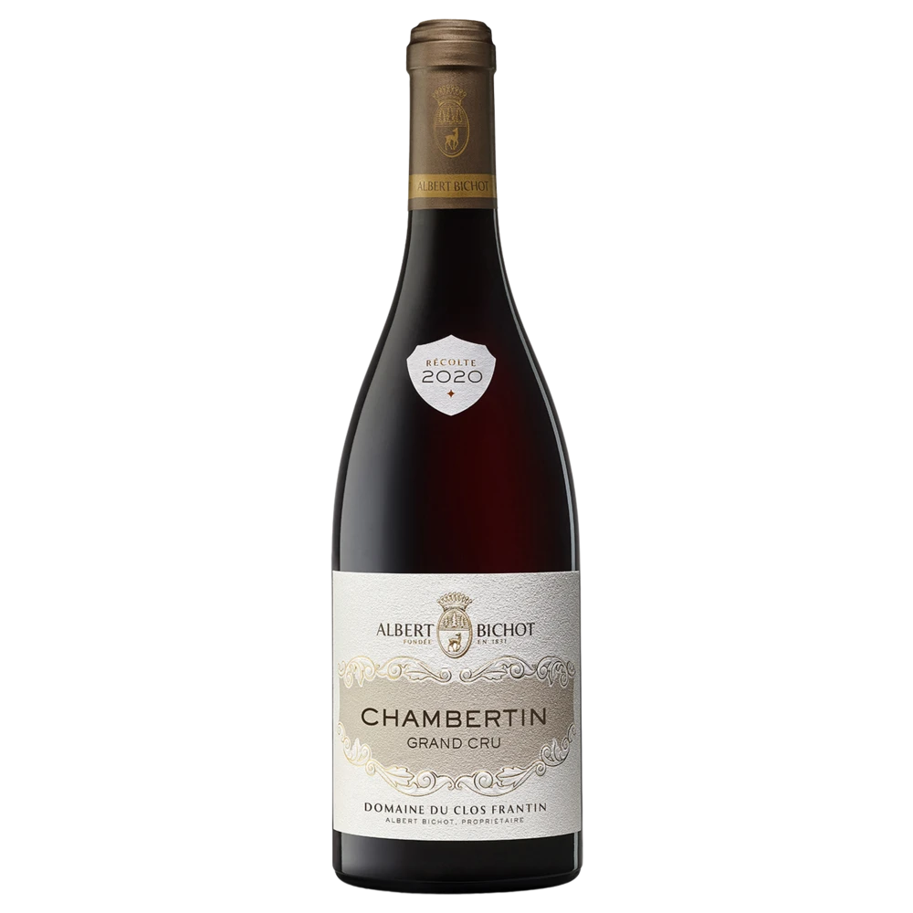 A bottle of 2020 A Bichot CharmsChambertinGC Burgundy 750ml Red Wine