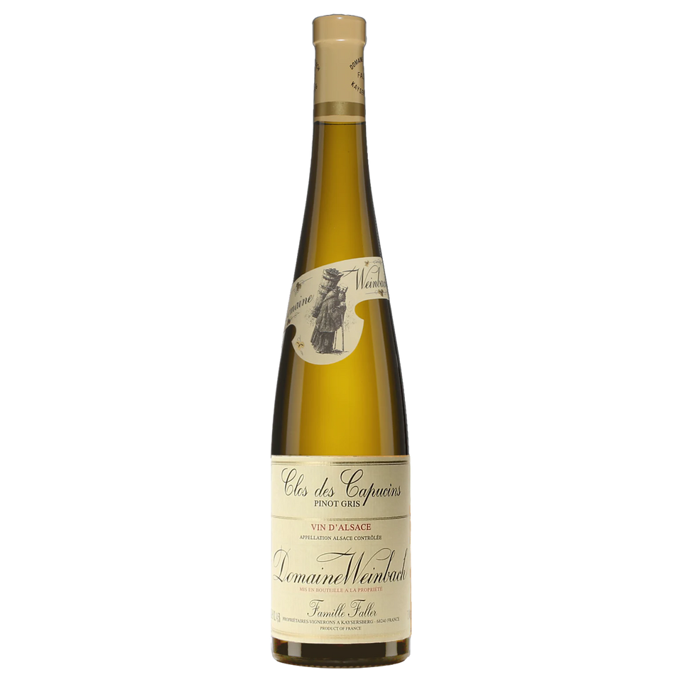 A bottle of 2023 Weinbach Alsace Clos des Capucins Pinot Gris 750ml White Wine