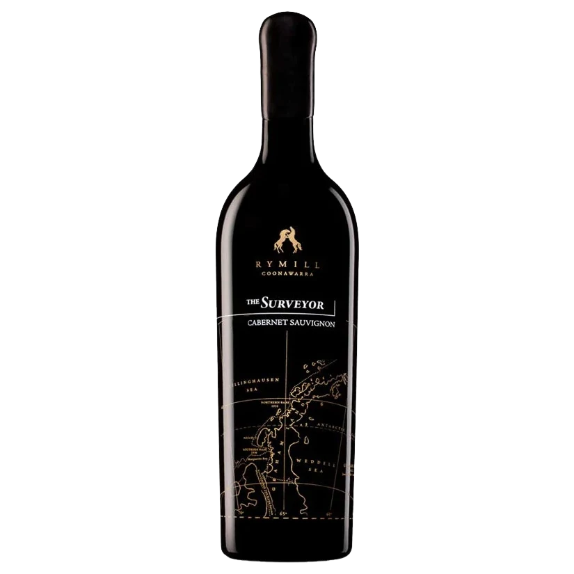 A bottle of 2021 Rymill Surveyor Cab Sauv Coonawarra 750ml Red Wine