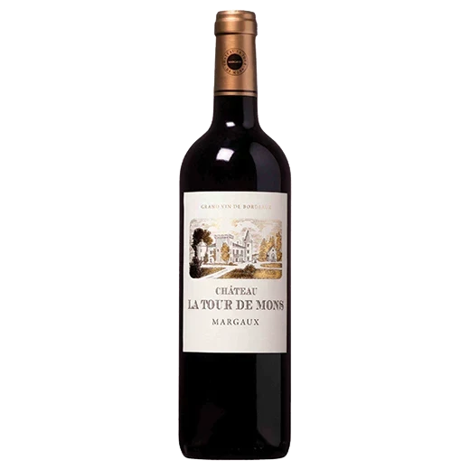 A bottle of 2022 Chateau La Tour De Mons 750ml Red Wine