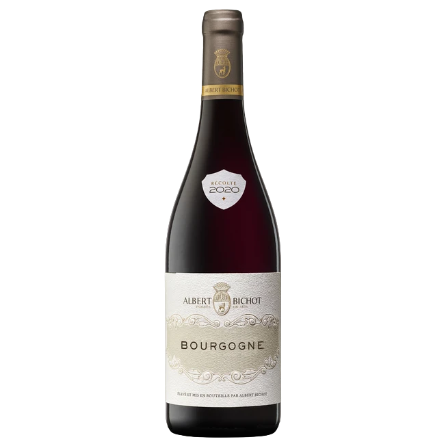 A bottle of Albert Bichot Bourgogne Vielle Vignes Pinot Burgundy 2021 750ml Red Wine