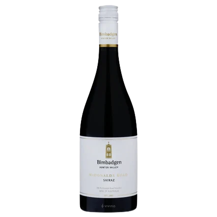 A bottle of 2021 Bimbadgen McDonalds Rd Shz McDonalds Rd 750ml Red Wine