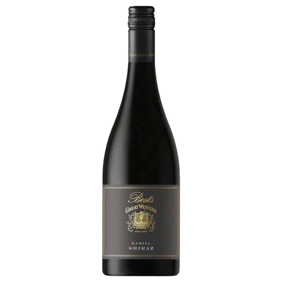 A bottle of 2021 Bests Icon Hamill Shiraz Great Western 750ml Red Wine