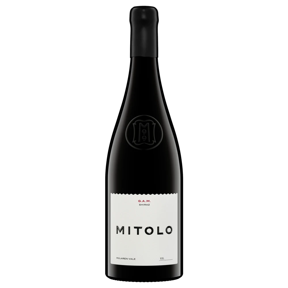A bottle of 2021 Mitolo GAM Shiraz McLaren Vale 750ml Red Wine