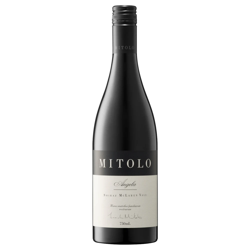 A bottle of 2021 Mitolo Angela Shiraz McLaren Vale 750ml Red Wine