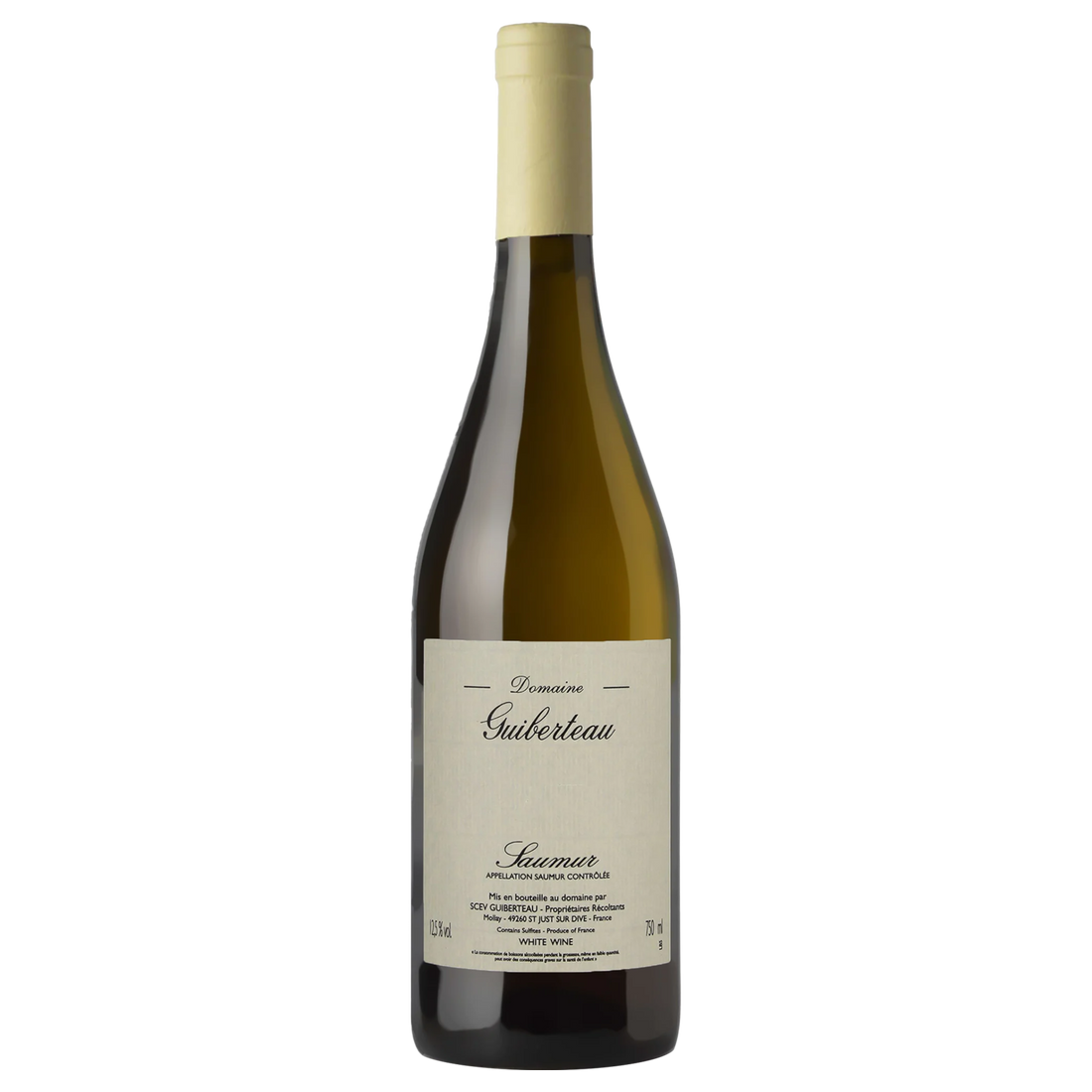 A bottle of 2023 Domaine Guiberteau Saumur Blanc 750ml White Wine