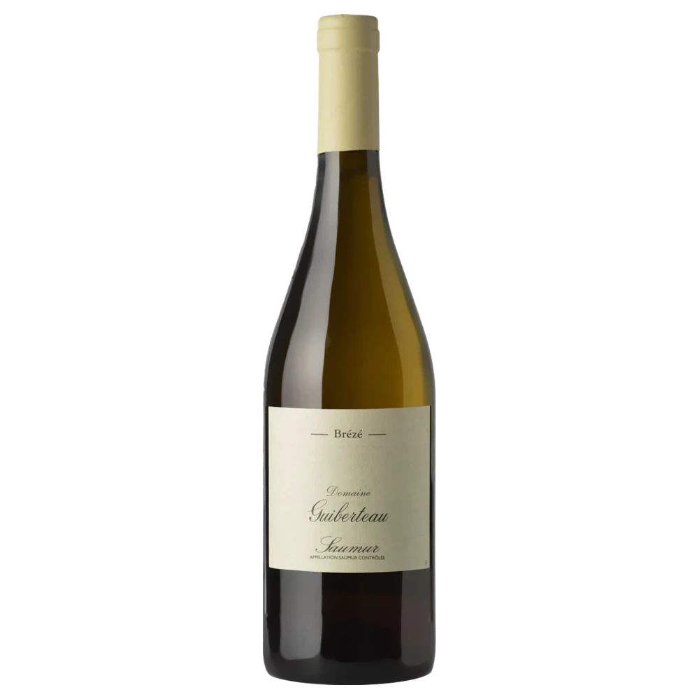 A bottle of 2021 Domaine Guiberteau Saumur Brézé Blanc 750ml White Wine