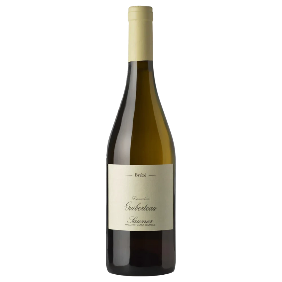 A bottle of 2021 Domaine Guiberteau Saumur Brézé Blanc 750ml White Wine