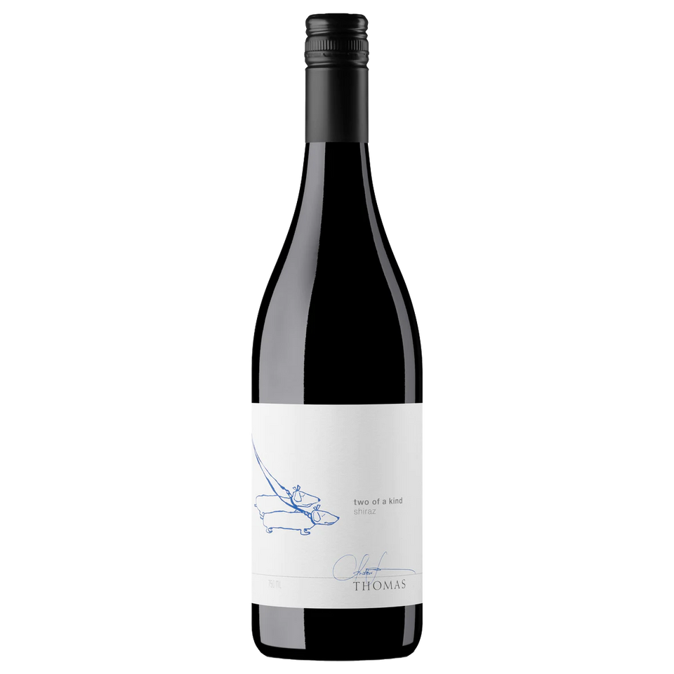 A bottle of 2023 Thomas Wines Two of a Kind Shiraz 750ml Red Wine