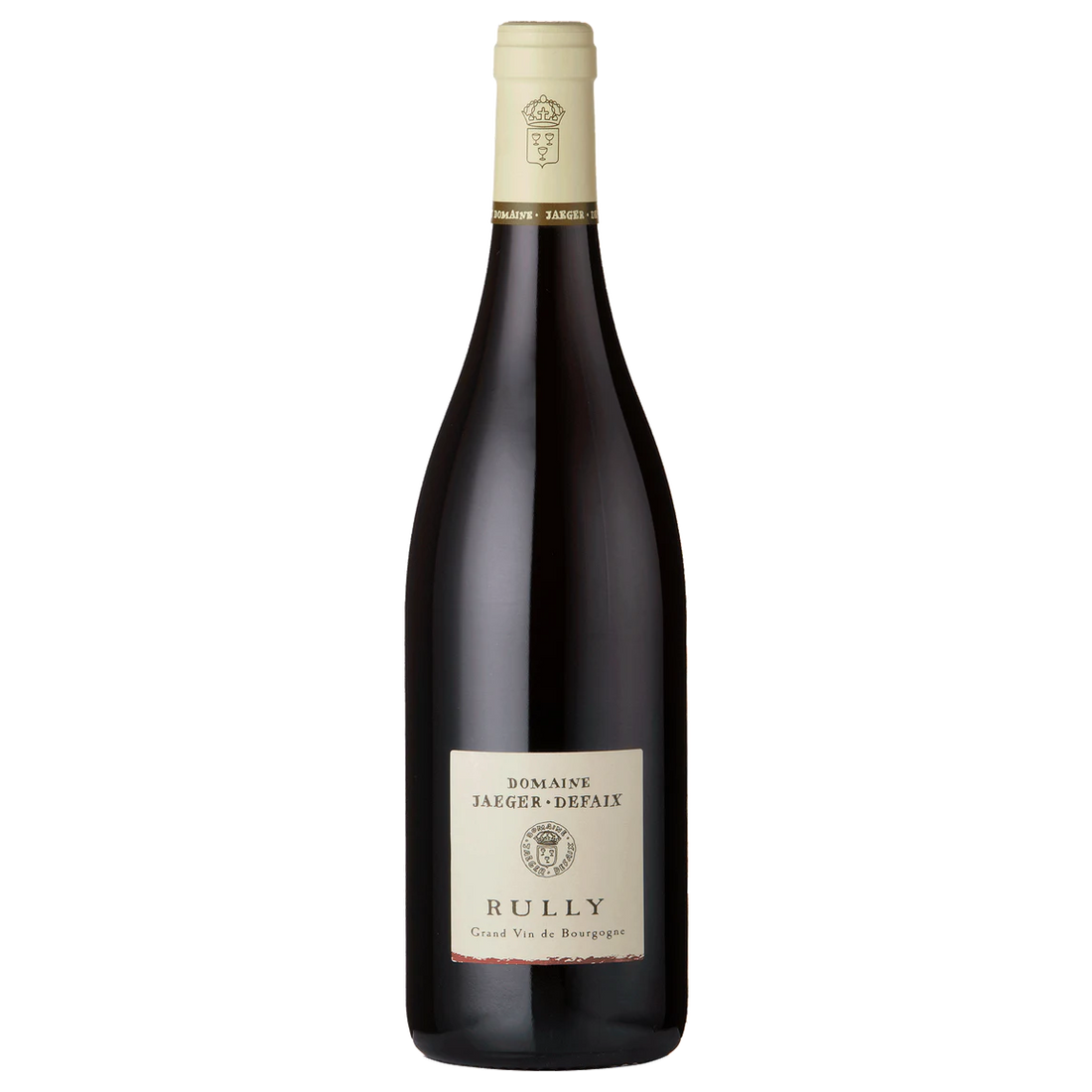 A bottle of 2023 Domaine Jaeger Defaix Rully Rouge 750ml Red Wine