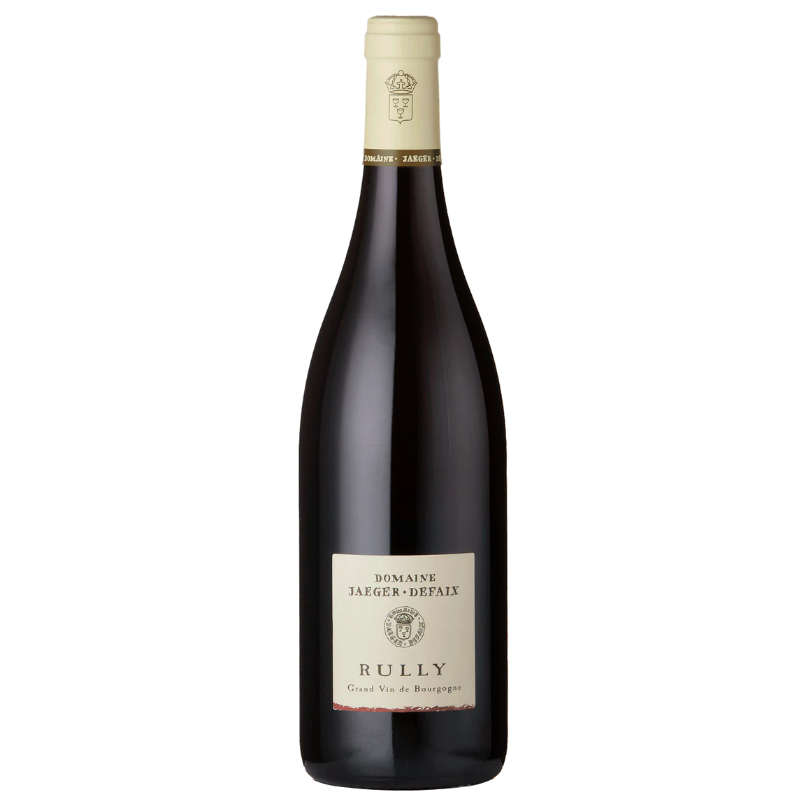 A bottle of 2023 Domaine Jaeger Defaix Rully Rouge 750ml Red Wine