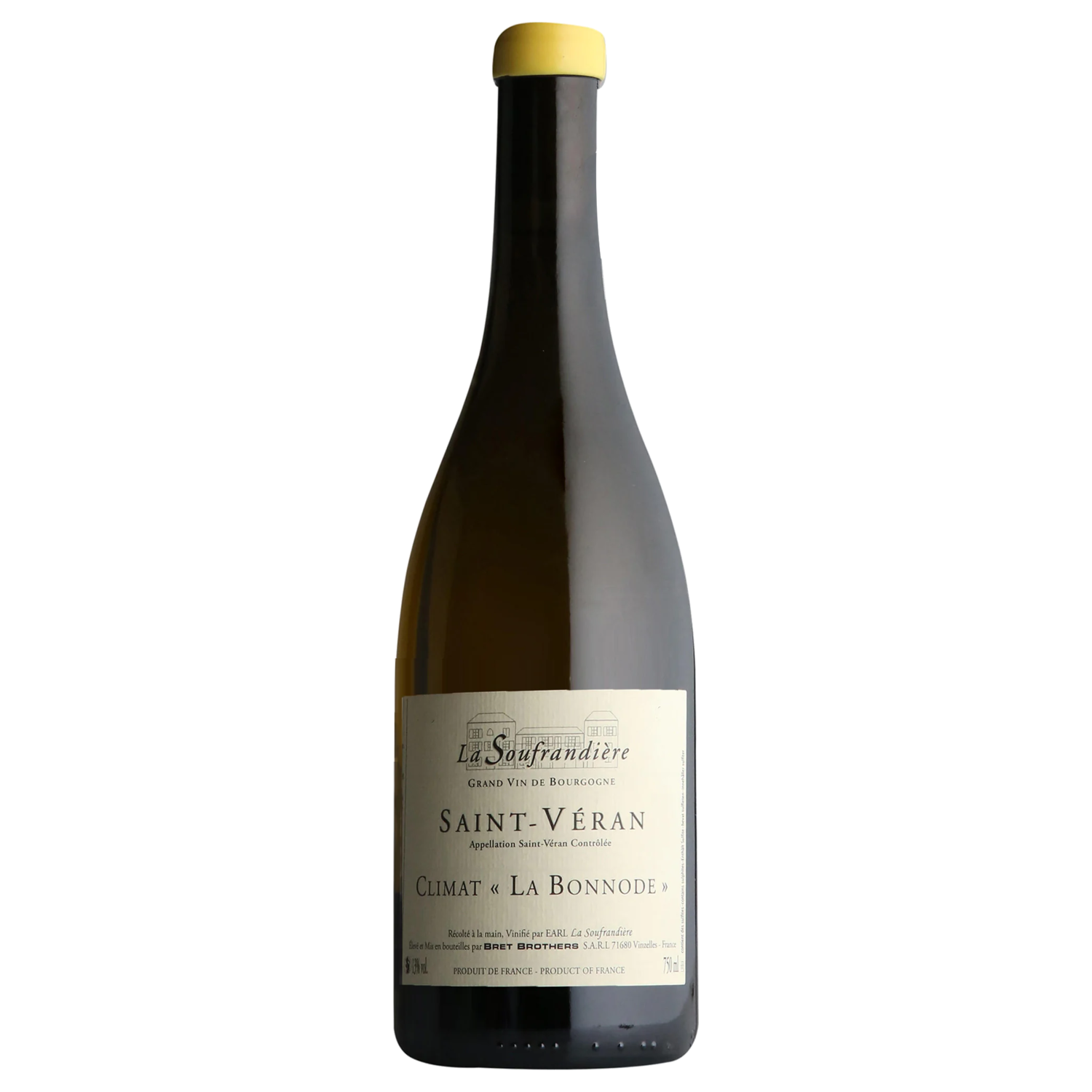 A bottle of 2022 La Soufrandière Saint Véran Climat La Bonnode 750ml White Wine